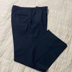 Men’s Flat Front Kenneth Cole ReactionDress Pants Sz 36/30 Navy PinStripe